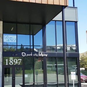 Park City  Lodging Store front glass